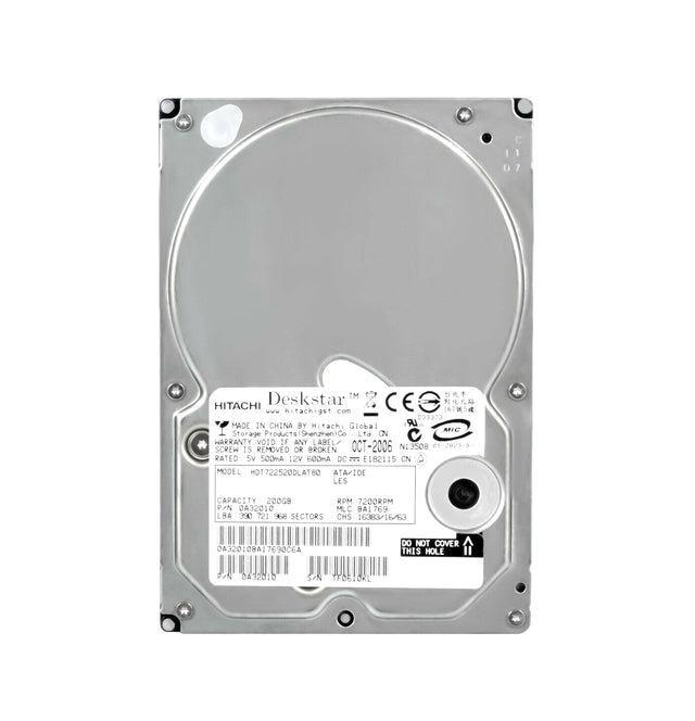 Deskstar T7K250 Series 200GB 7200RPM ATA-133 8MB Cache 3.5-Inch Hard Drive