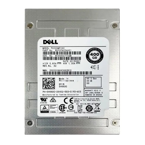 HKK8C Dell 400GB Multi-Level Cell SAS 12Gb/s Hot-Pluggable 2.5-Inch Solid State Drive for PowerEdge Servers