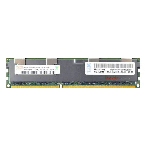 HMT151R7AFP4C-H9 Hynix 4GB DDR3-1333MHz PC3-10600 ECC Registered RDIMM CL9 2Rx4 1.5V 240-Pin Memory Module