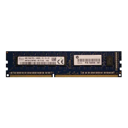 HMT451U7BFR8C-RD Hynix 4GB DDR3-1866MHz PC3-14900 ECC Unbuffered UDIMM CL13 1Rx8 1.5V 240-Pin Memory Module