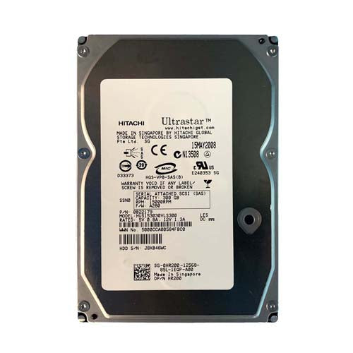 HR200 Dell 300GB 15000RPM SAS 3Gb/s Hot-Pluggable 3.5-Inch Hard Drive with Tray for PowerEdge Servers