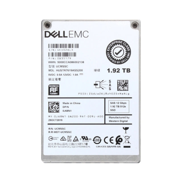 HUSTR7619ASS200-Western Digital 1.92TB 2.5 inch TLC 12Gb/s SAS SSD