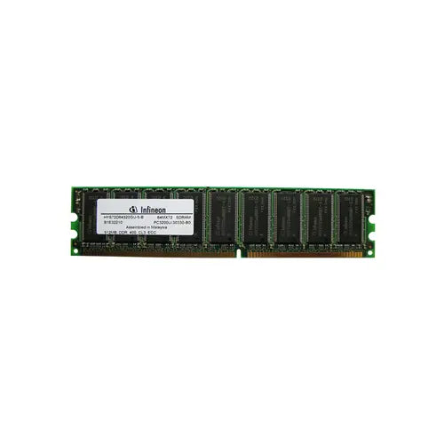 HYS72D64320GU-5-B - Infineon 512MB DDR-400MHz PC3200 ECC Unbuffered CL3 184-Pin DIMM Memory Module