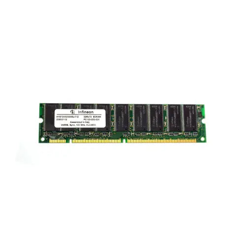 HYS72V32300GU-7-D - Infineon 256MB SDRAM 133MHz PC133 ECC Unbuffered CL3 168-Pin DIMM Memory Module