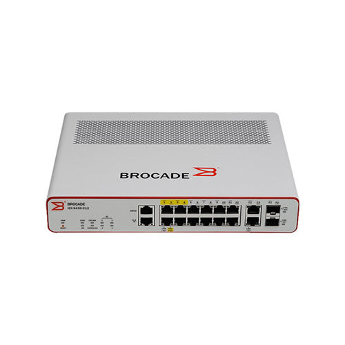 ICX6430-C12 Brocade ICX 6430 12 x Ports 1000Base-T RJ-45 + 2 x Ports RJ-45 uplink + 2 x Ports SFP Layer 2 Managed Gigabit Ethernet Switch