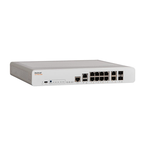 ICX7150-C10ZP Brocade ICX 7150 Series 10 x Ports 1000Base-T + 2 x Ports SFP+ uplink Layer 3 Managed Gigabit Ethernet Switch