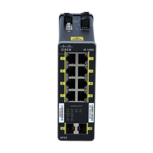 IE-1000-8P2S-LM-RF Cisco Industrial Ethernet 1000 Series 8 x Ports 100Base-TX 2 x SFP Ports Layer 2 Managed Rail-mountable Fast Ethernet network Switch