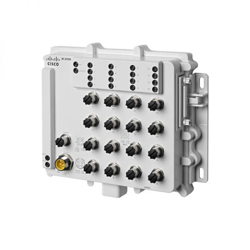 IE-2000-16T67-B Cisco Industrial Ethernet 2000 Series 16 x Ports 10/100Base-TX Layer 2 Managed Rail-mountable Fast Ethernet Network Switch