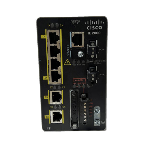 IE-2000-4T-L-RF Cisco Industrial Ethernet IE 2000 6 x FE Ports 10/100Base-TX Layer 2 Managed Fast Ethernet Network Switch