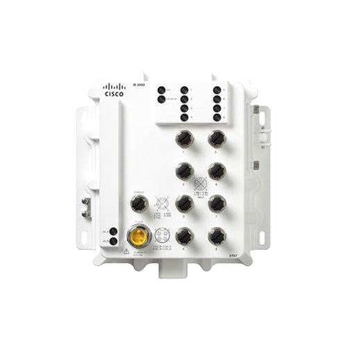 IE-2000-8T67-B Cisco Industrial Ethernet 2000 IP67 Series 8 x Ports 10/100Base-T LAN Layer 2 Managed Fast Ethernet Network Switch