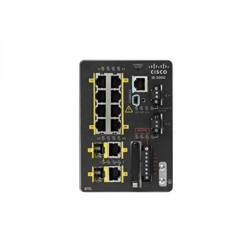 IE-2000-8TC-B-RF Cisco Industrial Ethernet IE 2000 Series 8 x FE Ports 10/100BAse-TX + 2 x FE Combo SFP Ports Layer 2 Managed Din Rail-Mountable Fast Ethernet Switch