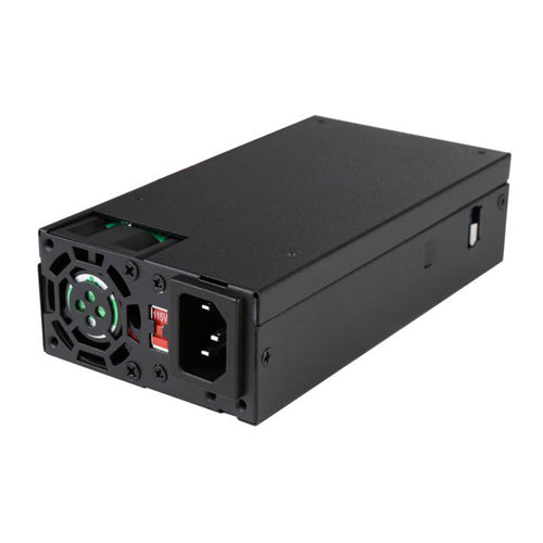 ITX-AP300W Apevia 300-Watts 115-230V AC 8A 50-60Hz 24-Pin Mini ITX 80-Plus Gold Modular Power Supply