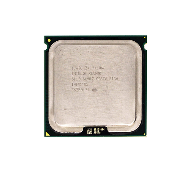 0WK714 - Dell 1.6GHz 1066MHz FSB 4MB L2 Cache Socket LGA771 Intel Xeon 5110 Dual-core (2 Core) Processor for PowerEdge 1900,1950,1955,2900,2950 Servers