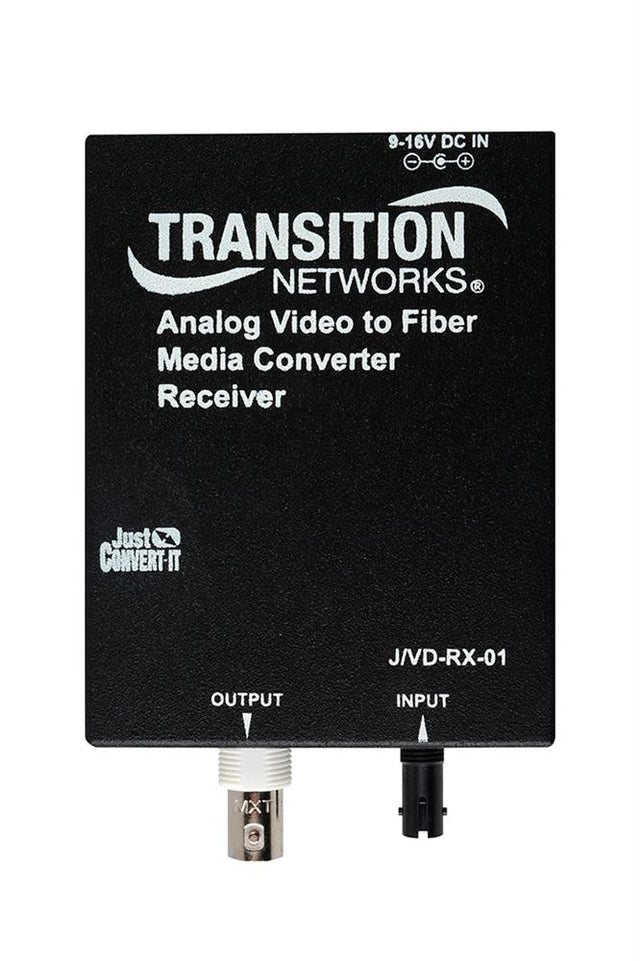 J/VD-RX-01-BR Transition Networks Jline Analog Video Rx (E-Mcr-04 Formfactor) Br Media Converter