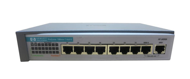 J4090A HP ProCurve 8-Ports RJ-45 10Mbps 10Base-T Fast Ethernet Unmanagable Hub