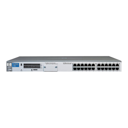 J4868-69101 HP ProCurve 2100 Series 2124 24 x Ports 10/100 Base-TX RJ-45 + 1 x Expansion Slot Layer 2 Unmanaged 1U Rack-mountable Fast Ethernet Network Switch