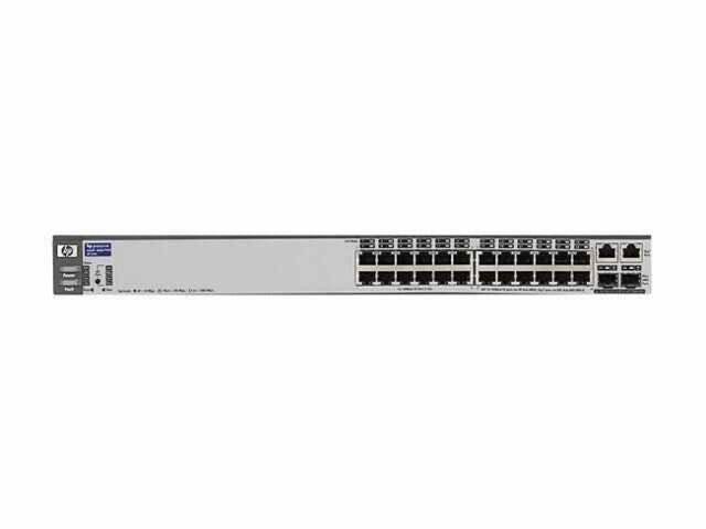 J8164A - HP ProCurve 2626-PWR 24 x Ports 10/100Base-TX LAN + 2 x SFP (mini-GBIC) Layer2 Managed 1U Rack-mountable Fast Ethernet Network Switch