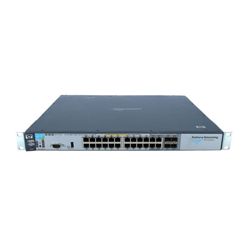 J8692-61301 HP ProCurve 3500yl series 3500-24G-PoE yl 24 x RJ-45 Ports PoE 10/100/1000Base-T + 4 x SFP (mini-GBIC) Ports + 1 x Open Module Slot Layer 3 Managed Rack-Mountable Gigabit Ethernet Network Switch