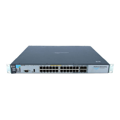 J8692AR#ABG HP ProCurve 3500yl series 3500-24G-PoE yl 24 x RJ-45 Ports PoE 10/100/1000Base-T + 4 x SFP (mini-GBIC) Ports + 1 x Open Module Slot Layer 3 Managed Rack-Mountable Gigabit Ethernet Network Switch