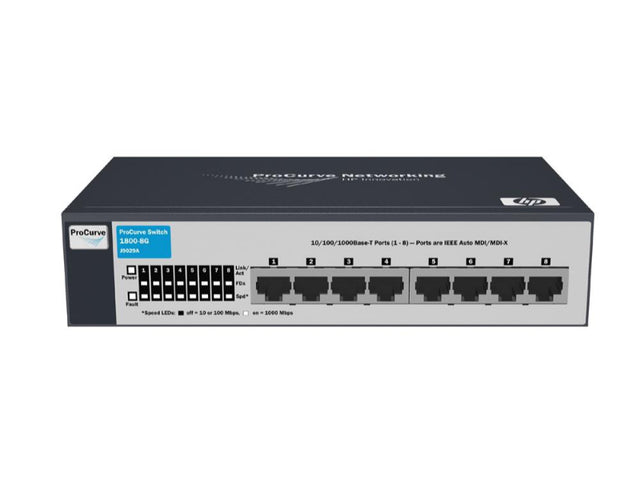 HP ProCurve 1800-8G 8 x Ports 10/100/1000Base-T Layer 2 Managed Gigabit Ethernet Network Switch