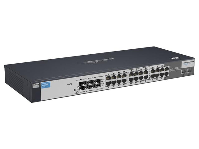 J9078-61001 HP ProCurve 1400 Series 1400-24G 22 x RJ-45 Ports 10/100/1000Base-T + 2 x Dual Personality RJ-45/SFP(Mini-GBIC) Ports Layer 2 Unmanaged Rack-mountable Gigabit Ethernet Network Switch