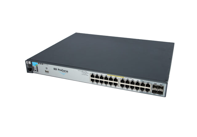 ProCurve 2910al Series 2910al-24G-PoE+ 24 x RJ-45 Ports PoE+ 10/100/1000Base-T + 4 x Dual Personality RJ-45/SFP mini-GBIC Ports + 4 x SFP+ Ports With Optional Module Layer 3 Managed Rack-mountable Gigabit Ethernet Network Switch
