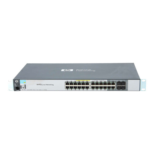 J9299AX HP ProCurve 2520 Series 2520-24G-PoE 20 x RJ-45 Ports PoE 10/100/1000Base-T + 4 x Dual Personality RJ-45/SFP Ports Layer 2 Managed Rack-Mountable Gigabit Ethernet Network Switch