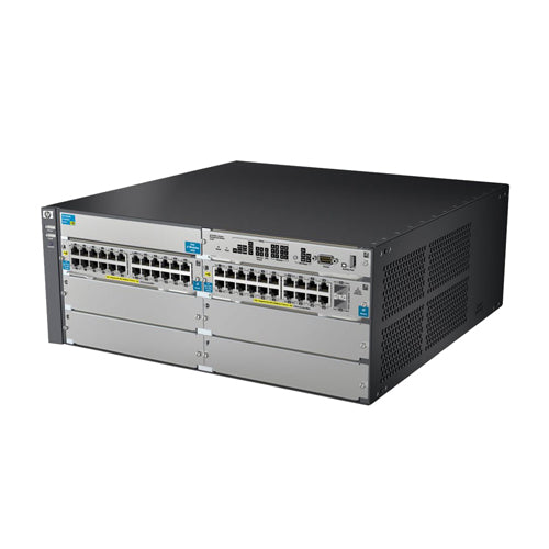 J9533A#ABA HP ProCurve 5406-44G-PoE+-2XG v2 44 x RJ-45 Ports PoE+ 1000Base-T + 2 x Open SFP+ Slots + 4 x Open Module Slots Layer 4 Managed Rack-mountable Gigabit Ethernet Network zl Switch Chassis