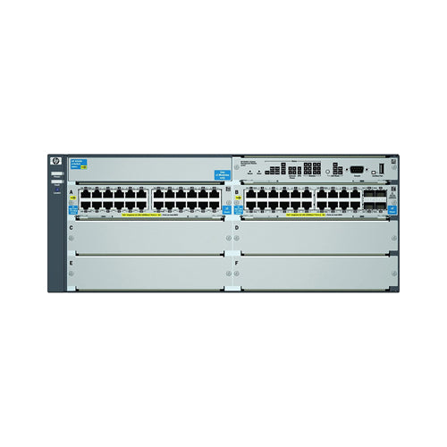 J9539-61001 HP ProCurve 5400zl Series E5406-44G-PoE+/4G-SFP 44 x RJ-45 Ports 1000Base-T PoE + 4 x SFP Ports + 4 x Expansion Slots Layer 4 Managed 4U Rack-mountable Gigabit Ethernet Network Switch