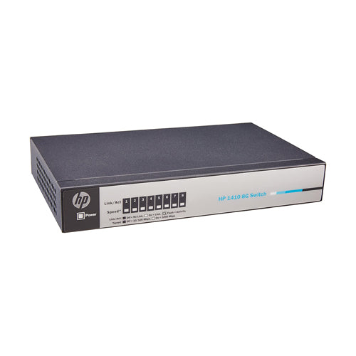 J9559AR HP OfficeConnect 1410 Series 1410-8G 8 x RJ-45 Ports 10/100/1000Base-T Layer 2 Unmanaged Rack-mountable Gigabit Ethernet Network Switch