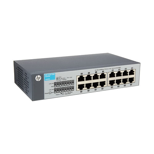 J9560A-NPSU HP ProCurve 1410 Series 1410-16G 16 x RJ-45 Ports 10/100/1000Base-T Layer 2 Unmanaged Rack-Mountable Gigabit Ethernet Network Switch