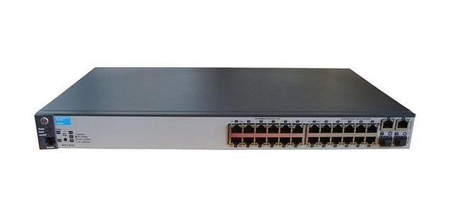 J9623-60001 HP Aruba 2620 Series E2620-24 24 x RJ-45 Ports 100Base-TX + 2 x GE RJ-45 Ports + 2 x open mini-GBIC SFP slots Layer 3 Managed Rack-mountable Network Fast Ethernet Network Switch