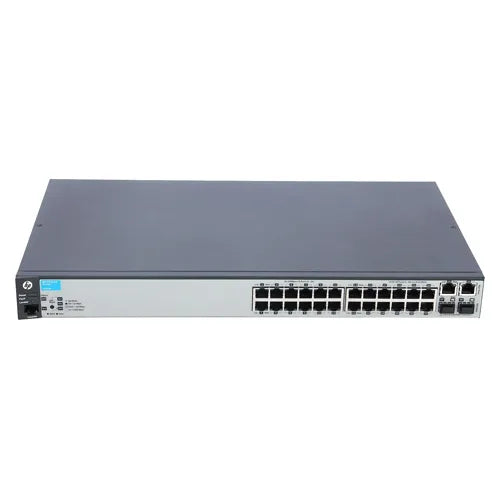 J9623AR#B8X HP Aruba 2620 Series E2620-24 24 x RJ-45 Ports 100Base-TX + 2 x GE RJ-45 Ports + 2 x open mini-GBIC SFP slots Layer 3 Managed Rack-mountable Network Fast Ethernet Network Switch