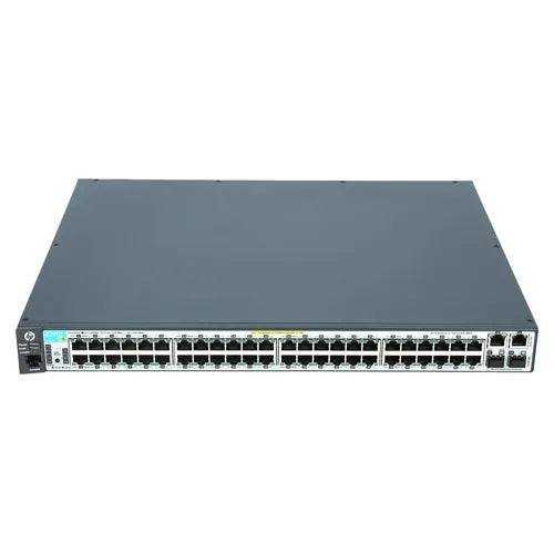 J9627A#B2B HP Aruba 2620 Series E2620-48-PoE+ 48 x RJ-45 Ports PoE+ 10/100Base-TX + 2 x GE RJ-45 Ports + 2 x open mini-GBIC SFP slots Layer 3 Managed Rack-mountable Fast Ethernet Network switch