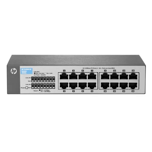J9662AS#ABA HP OfficeConnect 1410 Series 1410-16 16 x Ports 10/100Base-TX Layer 2 Unmanaged Fast Ethernet Network Switch