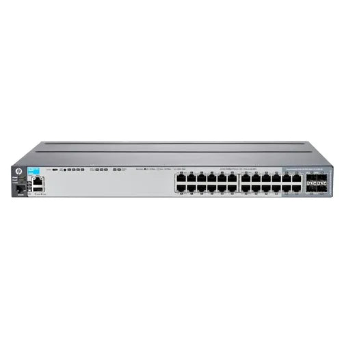 J9726-61002 HP 2920 Series 2920-24G 20 x Ports 10/100/1000Base-T + 4 x Dual Personality SFP Ports + 2 x Expansion Module Layer 3 Managed Stackable Gigabit Ethernet Network Switch
