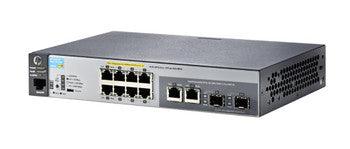 HP - J9780A-ABB - c 2530-8-poe+ 8-Ports 10/100 RJ-45 PoE+ Manageable Layer2 Desktop Rack-mountable Wall-mountable Ethernet Switch with 2x Combo Gigabit SF
