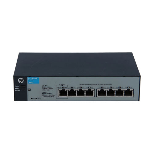 J9802AR#ABA HP OfficeConnect 1810 Series 1810-8G v2 8 x RJ-45 Ports 10/100/1000Base-T Layer 2 Managed Rack-Mountable Gigabit Ethernet Network Switch