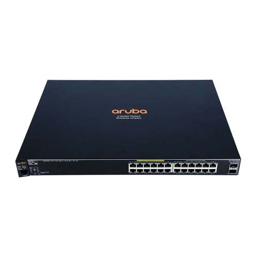 J9854AR#ABB HP Aruba 2530 Series 2530-24G 24 x RJ-45 Ports PoE+ 1000Base-T + 2 x SFP+ Ports Layer 2 Managed 1U Rack-mountable Gigabit Ethernet Network Switch