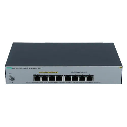 J9982AR#ABA HP OfficeConnect 1820 Series 1820-8G-PoE+ 4 x RJ-45 Ports PoE+ 10/100/1000Base-T + 4 x Rj-45 Ports Layer 2 Managed Rack-Mountable Gigabit Ethernet Network Switch