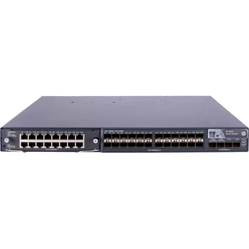 JC103-61201 HP FlexFabric 5800 Series 5800-24G 24 x Ports SFP 1000Base-X + 4 x SFP+ Layer 3 Managed Gigabit Ethernet Network Switch