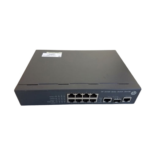 JD318B#ABA HP Flex Network 3100 Series 3100-8 8 x RJ-45 Ports 10/100Base-TX + 1 x SFP Combo Ports Layer 2 Managed 1U Rack-mountable Fast Ethernet Network Switch