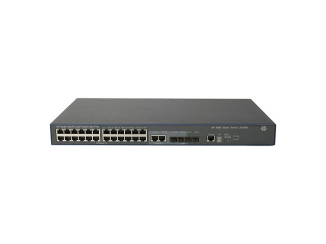 JG299-61101 HP FlexNetwork 3600 EI Series 3600-24 v2 24 x RJ-45 Ports 10/100Base-TX + 4 x SFP + 2 x Shared GE Ports Layer 3 Managed 1U Rack-mountable Fast Ethernet Network EI Switch