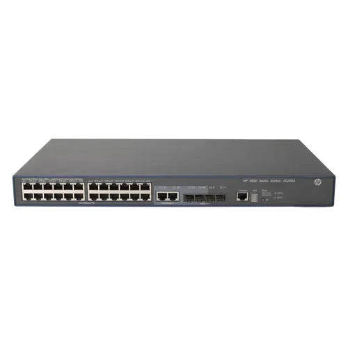 JG299B#AKM HP FlexNetwork 3600 EI Series 3600-24 v2 24 x RJ-45 Ports 10/100Base-TX + 4 x SFP + 2 x Shared GE Ports Layer 3 Managed 1U Rack-mountable Fast Ethernet Network EI Switch