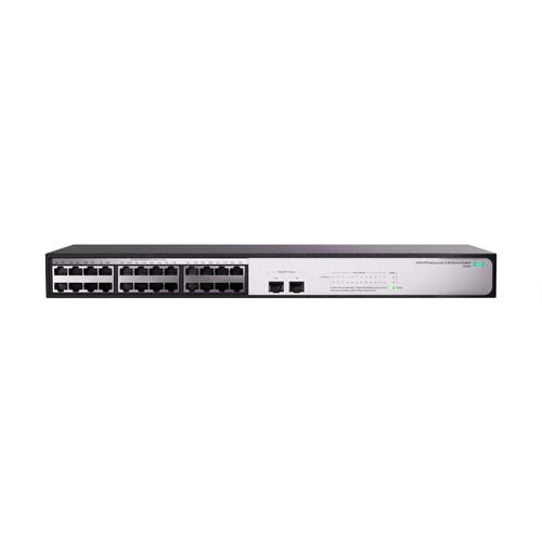 JH018AR#ABA HP OfficeConnect 1420 Series 1420-24G-2S 24 x RJ-45 Ports 10/100/1000Base-T + 2 x SFP+ Ports 10GBase-SR/LR Layer 2 Unmanaged Rack-mountable Gigabit Ethernet Network Switch