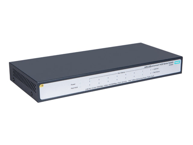 HP OfficeConnect 1420 Series 1420-8G-PoE+ 8 x RJ-45 Ports PoE+ 10/100/1000Base-T Layer2 Unmanaged Rack-mountable Gigabit Ethernet Network Switch