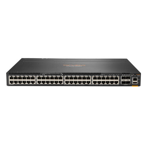 JL663-61101 HP Aruba 6300M 48 x Ports 1000Base-T PoE+ + 4 x Ports 50GbE SFP56 1U Rack-mountable Layer 3 Managed Stackable Gigabit Ethernet Network Switch