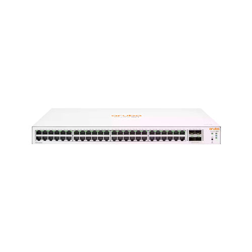 JL814A#ABA HP Aruba Instant On 1830 48 x Ports 10/100/1000 + 4 x Ports Gigabit SFP Rack-Mountable Layer 3 Managed Gigabit Ethernet Network Switch