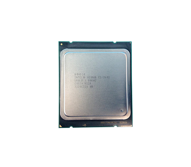 JRH0M - Dell 1.8GHz 10MB L3 Cache 6.4GT/s QPI Socket FCLG2011 32NM 80W Intel Xeon E5-2603 Quad Core Processor