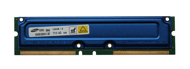 KMMR16R84AC1-RK7 Samsung 128MB PC700 700MHz non-ECC 184-Pin RDRAM RIMM Memory Module